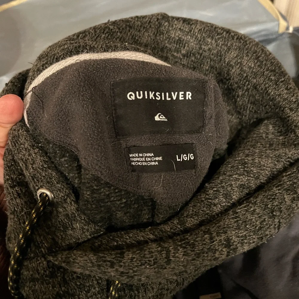Quiksilver Charcoal Hoodie - Picture 2 of 2